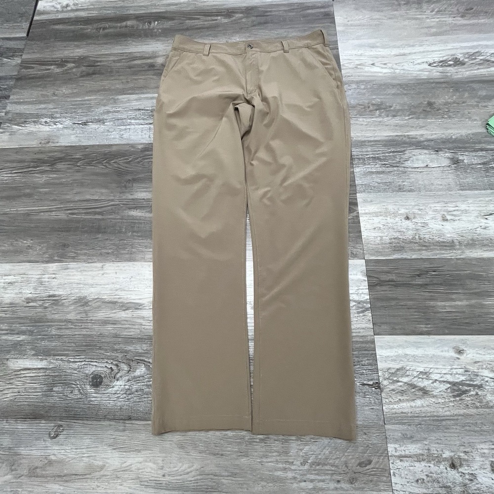 Duluth Trading Co Pants Mens 38 x 34 Standard Fit Beige Performance Stretch Tech